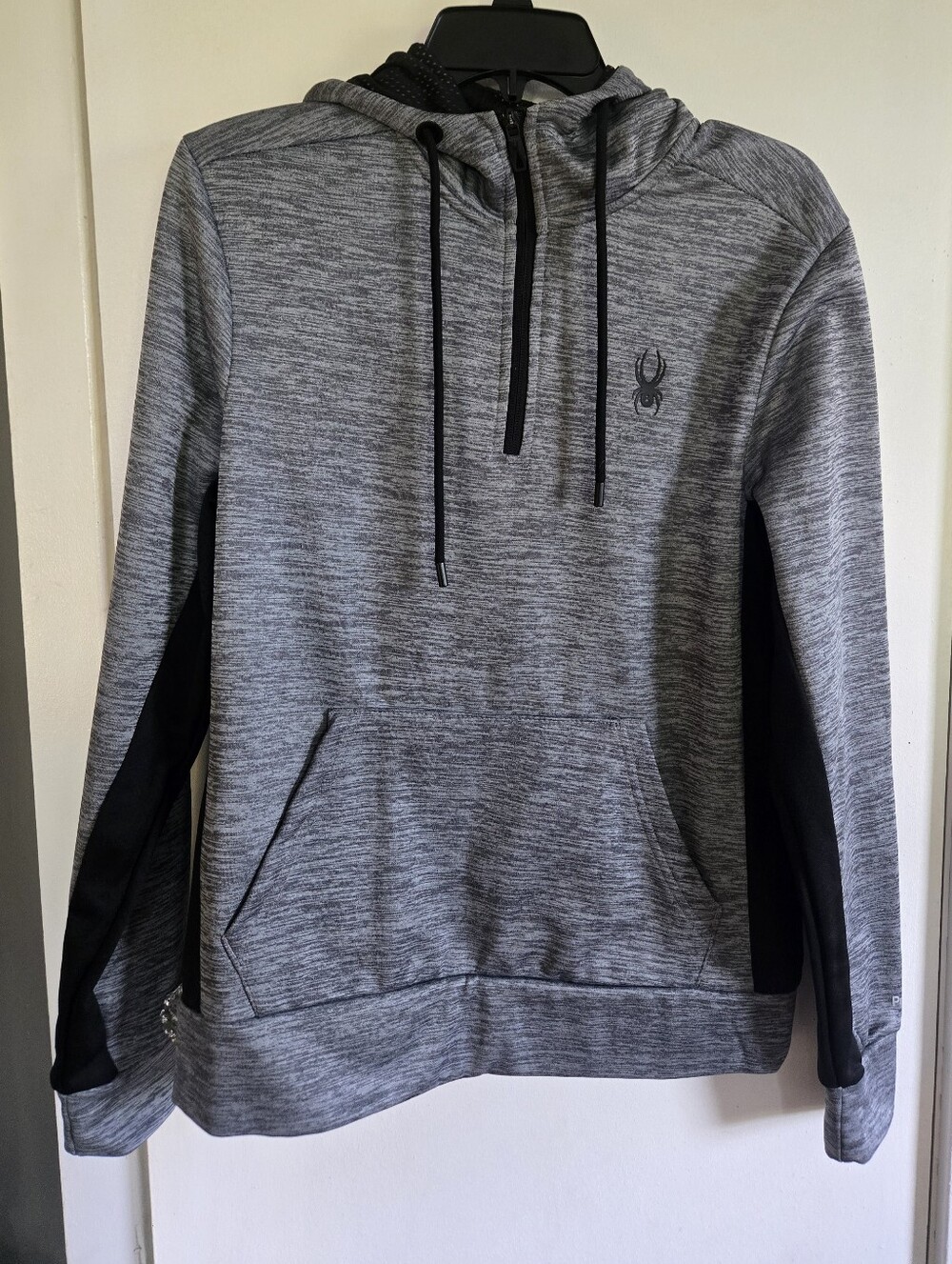 Spyder Gray and Black Pullover Hoodie